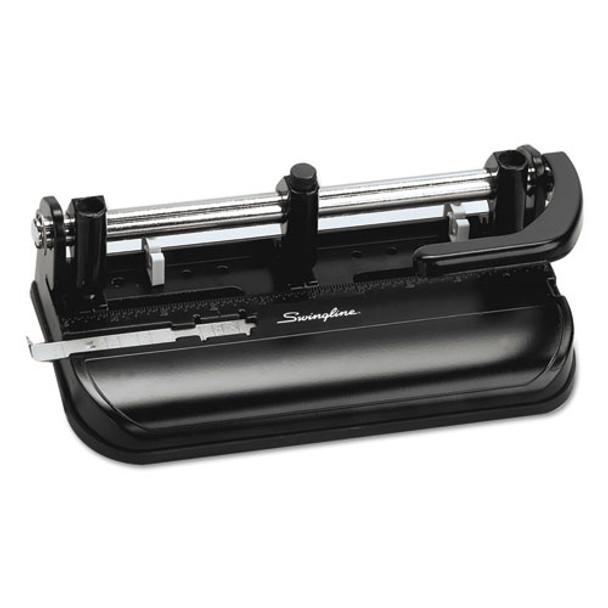 32-sheet Lever Handle Two-to-seven-hole Punch, 9/32" Holes, Black