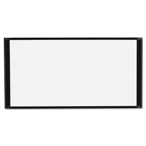 Cubicle Workstation Dry Erase Board, 36 X18, Black Aluminum Frame