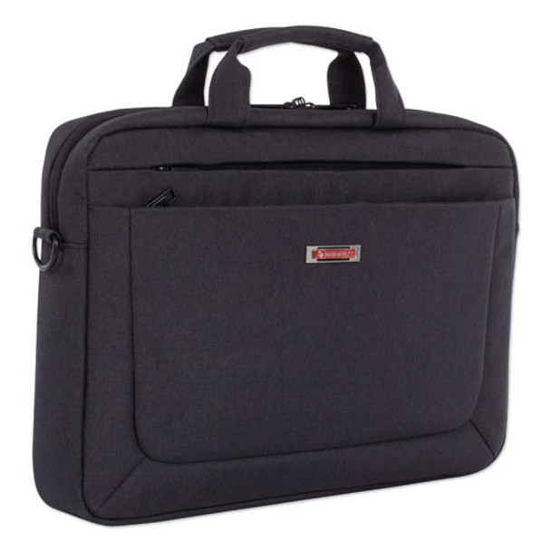 Cadence Slim Briefcase, Holds Laptops 15.6", 3.5" X 3.5" X 16", Charcoal