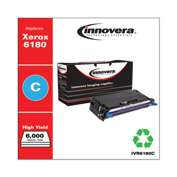 Remanufactured Cyan High-yield Toner Cartridge, Replacement For Xerox 6180 (113r00723), 6,000 Page-yield