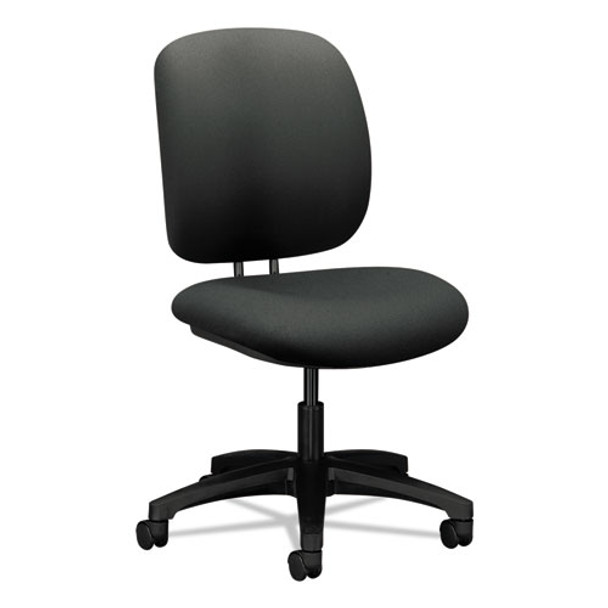 Comfortask Task Swivel Chair, Supports Up To 300 Lbs., Iron Ore Seat, Iron Ore Back, Black Base