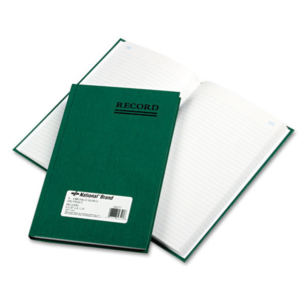 Emerald Series Account Book, Green Cover, 200 Pages, 9 5/8 X 6 1/4