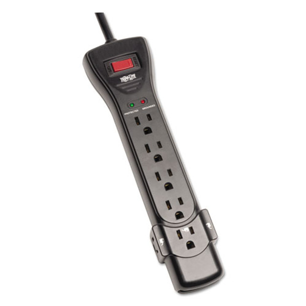 Protect It! Surge Protector, 7 Outlets, 7 Ft. Cord, 2160 Joules, Black