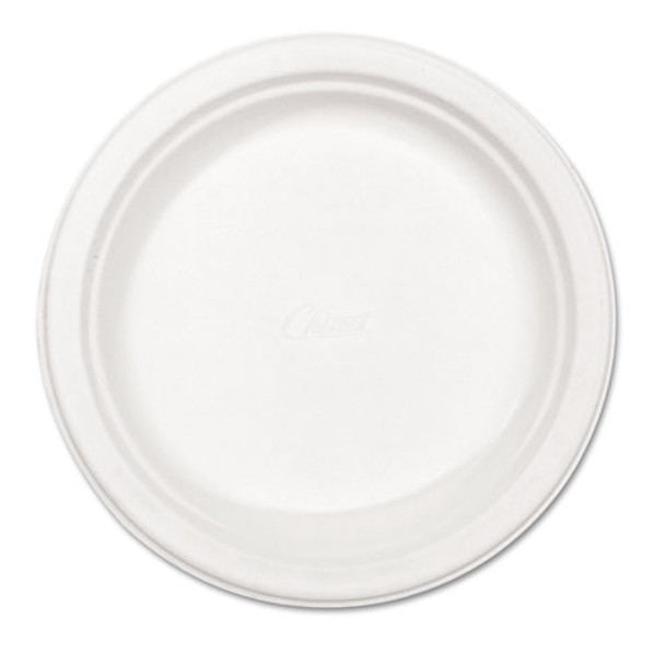Paper Dinnerware, Plate, 8 3/4" Dia, White, 500/carton