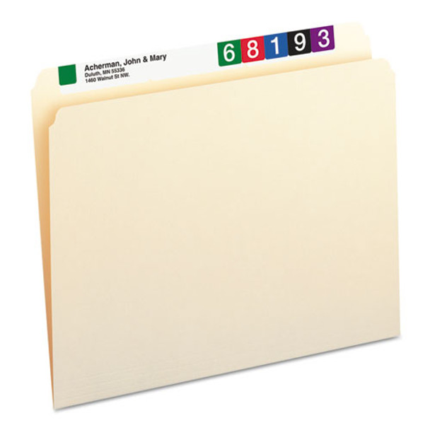 Manila File Folders, Straight Tab, Letter Size, 100/box