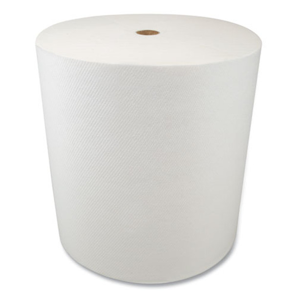 Valay Proprietary Tad Roll Towels, 1-ply, 7.5" X 550 Ft, White, 6 Rolls/carton