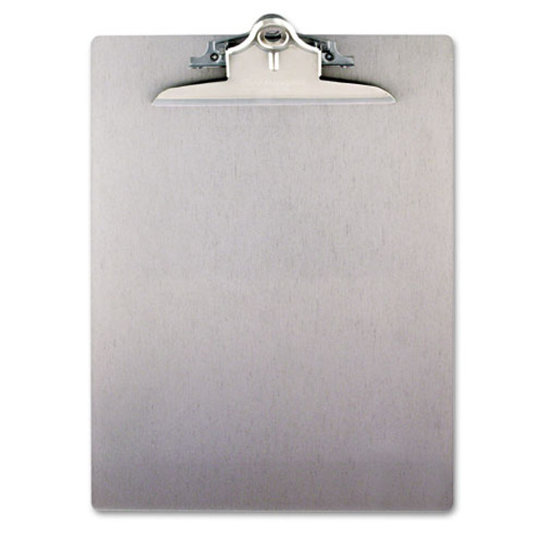 Aluminum Clipboard W/high-capacity Clip, 1" Clip Cap, 8 1/2 X 12 Sheets, Silver