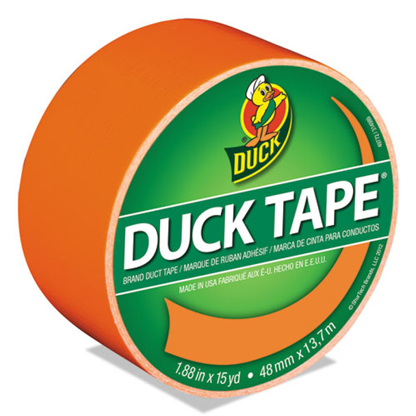 Colored Duct Tape, 3" Core, 1.88" X 15 Yds, Neon Orange