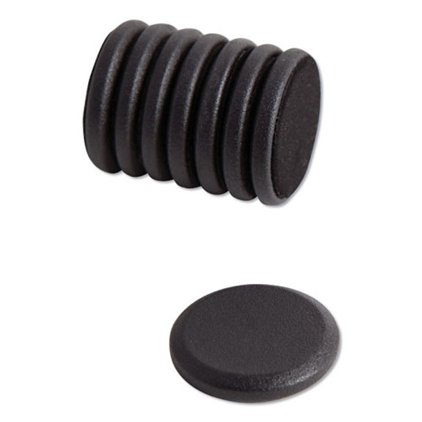 High Energy Magnets, Circle, Black, 1.25" Dia, 8/pack