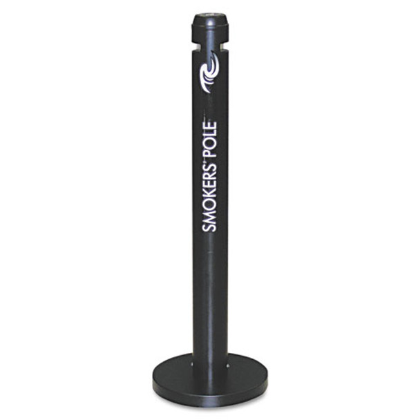 Smoker's Pole, Round, Steel, 0.9 Gal, Black