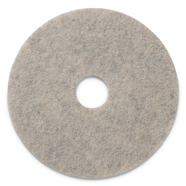 Combo Burnishing Pads, 20" Diameter, Tan, 5/ct