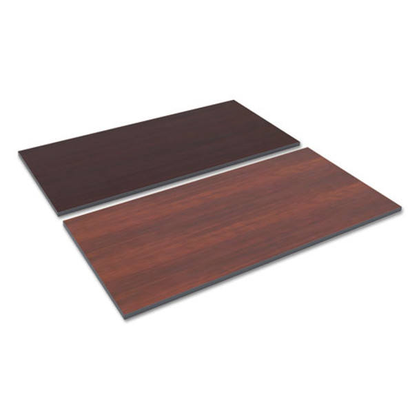 Reversible Laminate Table Top, Rectangular, 59 3/8w X 29 1/2,med Cherry/mahogany