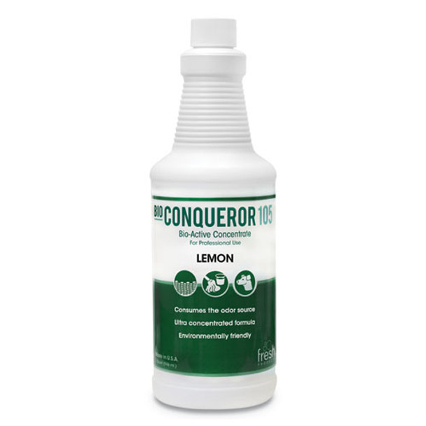 Bio Conqueror 105 Enzymatic Odor Counteractant Concentrate, Citrus, 32 Oz, 12/carton