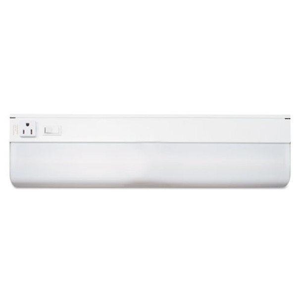 Under-cabinet Fluorescent Fixture, Steel, 18.25"w X 4"d X 1.63"h, White