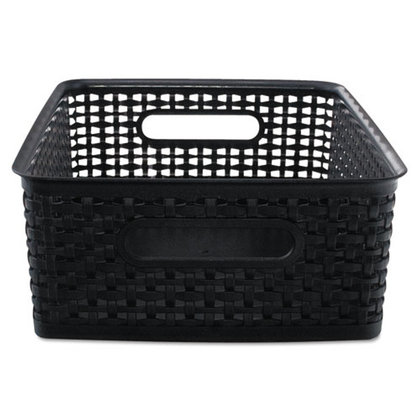 Weave Bins, 14.25 X 10.25 X 4.75, Black, 2/pack