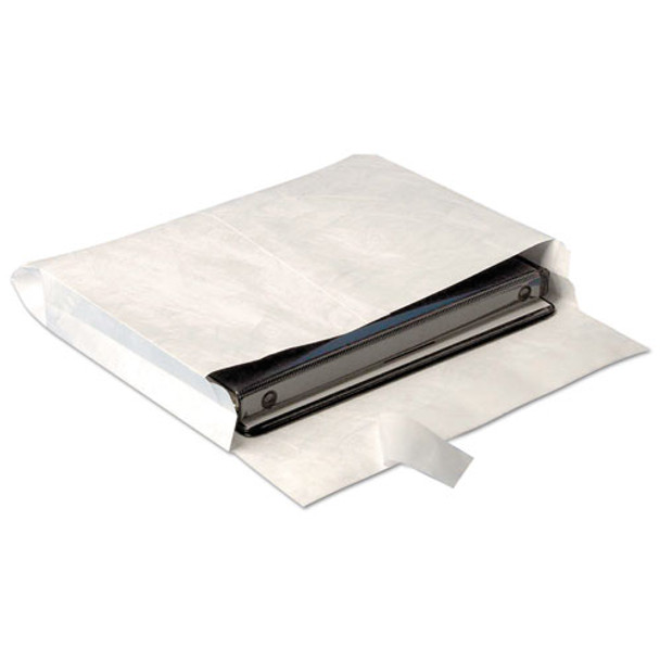 Open Side Expansion Mailers, Dupont Tyvek, #13 1/2, Cheese Blade Flap, Redi-strip Closure, 10 X 13, White, 100/carton - DQUAR4610