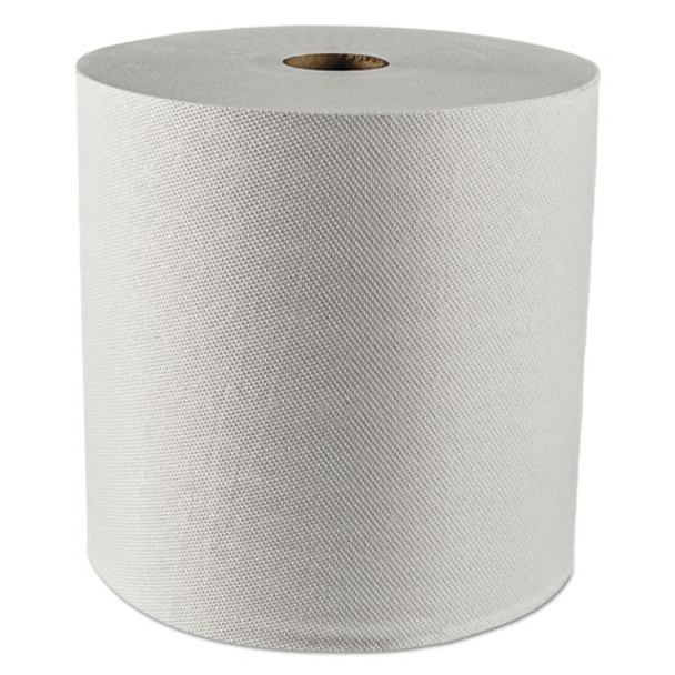 Essential Plus Hard Roll Towels, 1.5" Core, 8" X 425 Ft, White, 12 Rolls/carton