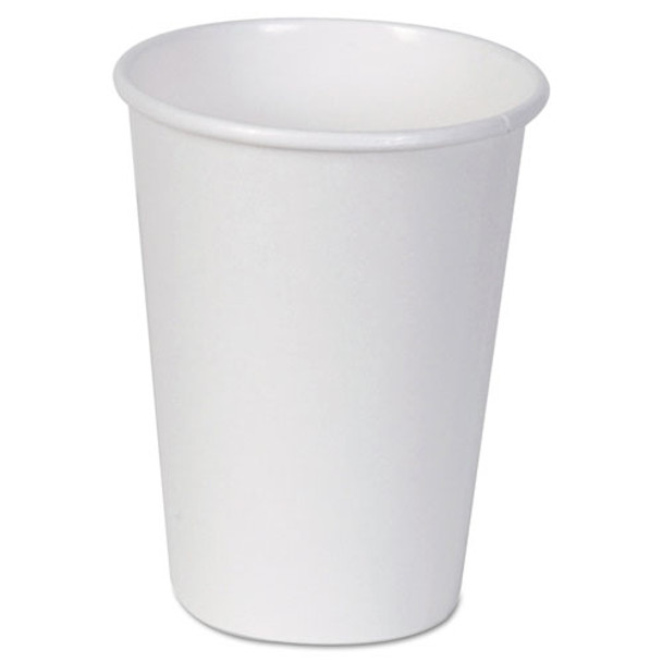 Paper Cups, Hot, 12 Oz., White, 50/bag