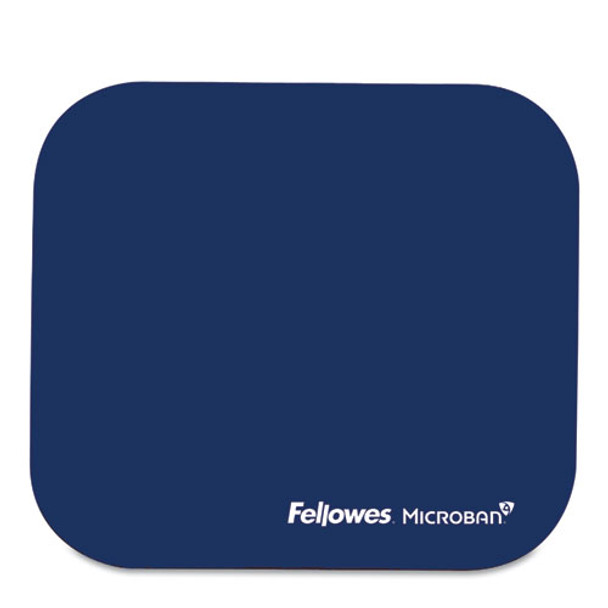 Mouse Pad W/microban, Nonskid Base, 9 X 8, Navy