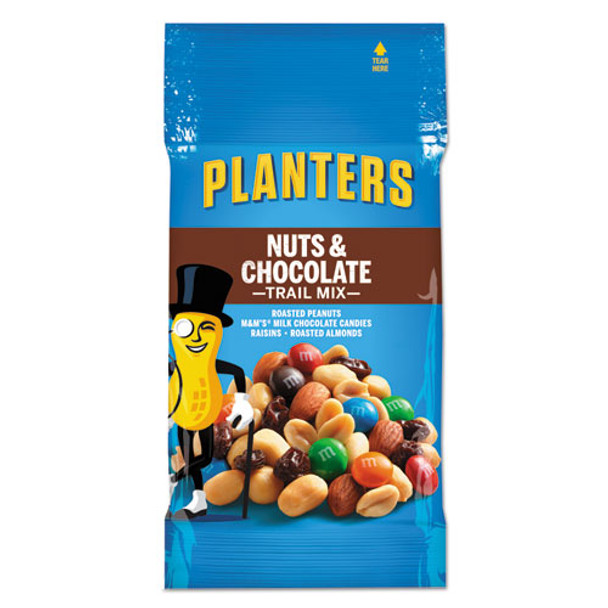 Trail Mix, Nut And Chocolate, 2 Oz Bag, 72/carton