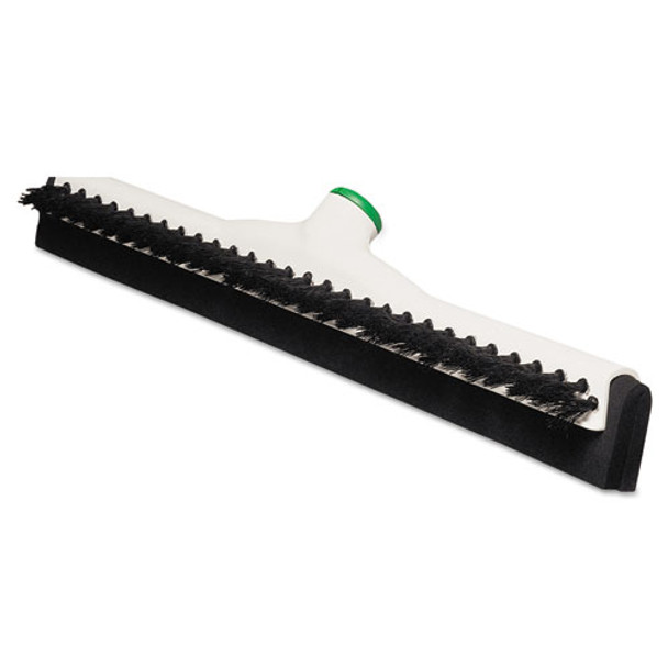 Sanitary Brush W/squeegee, 18" Brush, Moss Handle