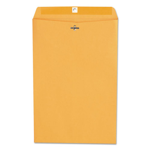 Kraft Clasp Envelope, #98, Square Flap, Clasp/gummed Closure, 10 X 15, Brown Kraft, 100/box