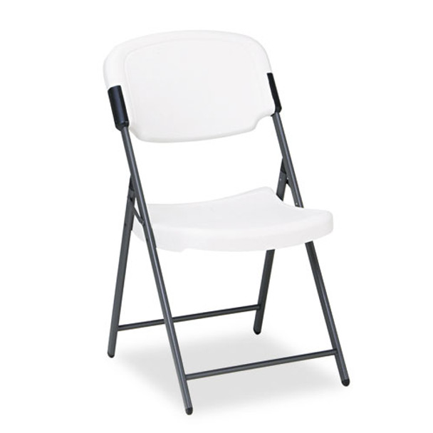 Rough 'n Ready Folding Chair, Platinum Seat/platinum Back, Black Base