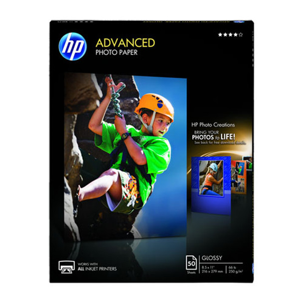 Advanced Photo Paper, 10.5 Mil, 8.5 X 11, Glossy White, 50/pack