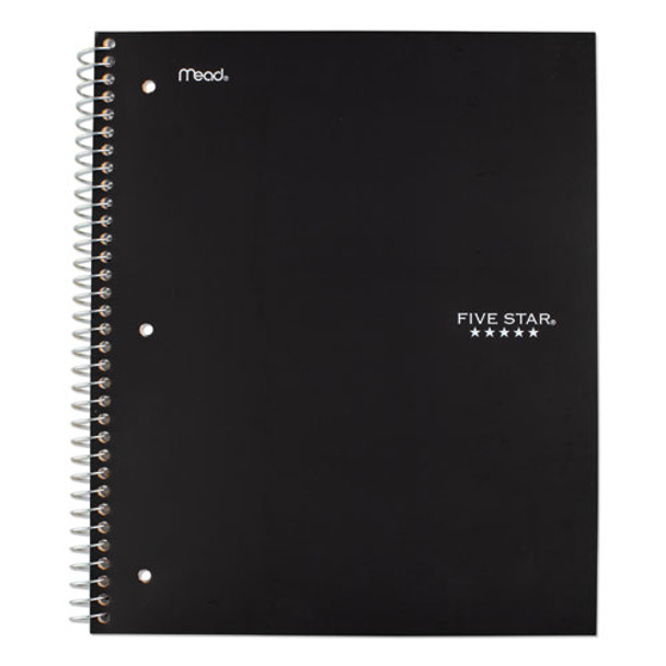 Wirebound Notebook, 1 Subject, Medium/college Rule, Black Cover, 11 X 8.5, 100 Sheets - DMEA72057