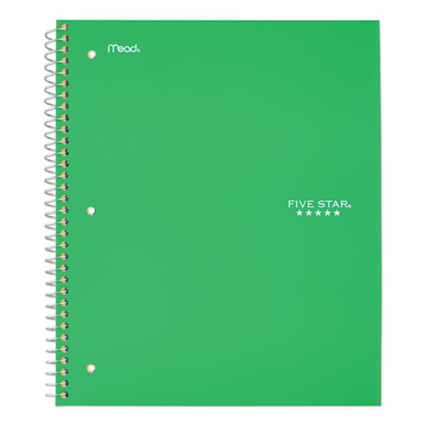 Wirebound Notebook, 1 Subject, Medium/college Rule, Green Cover, 11 X 8.5, 100 Sheets