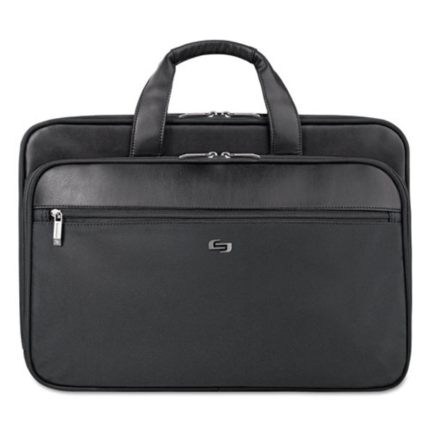 Classic Smart Strap Briefcase, 16", 17 1/2" X 5 1/2" X 12", Black