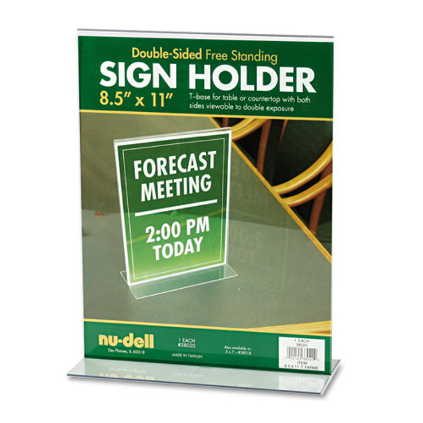 Acrylic Sign Holder, 8 1/2 X 11, Clear