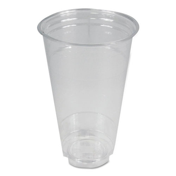 Clear Plastic Cold Cups, 24 Oz, Pet, 12 Cups/sleeve, 50 Sleeves/carton