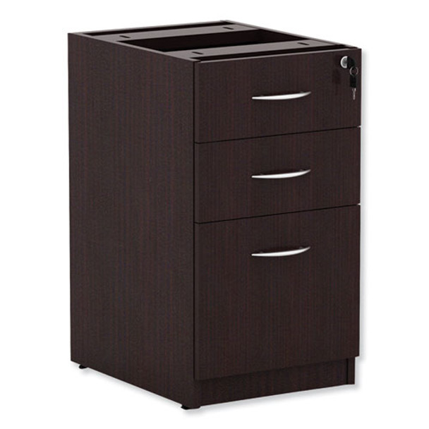 Alera Valencia Box/box/file Full Pedestal, 15.63w X 20.5d X 28.5h, Espresso