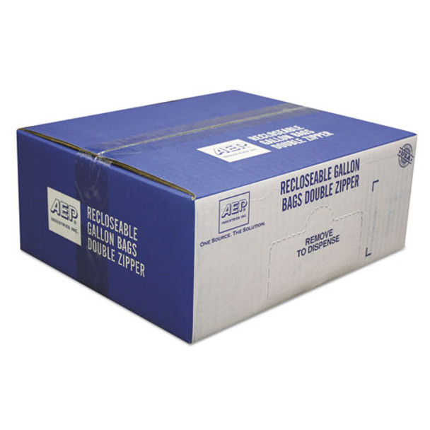Resealable Clear Plastic Storage Bags, 1 Gal, 1.75 Mil, 10.5" X 11", Clear, 250/box
