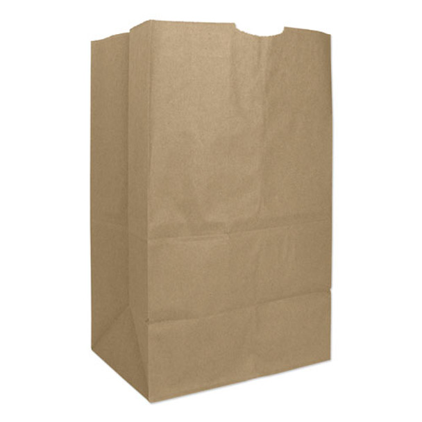 Grocery Paper Bags, 50 Lbs Capacity, #20 Squat, 8.25"w X 5.94"d X 13.38"h, Kraft, 500 Bags