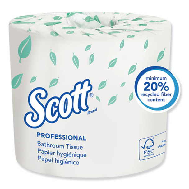 Essential Standard Roll Bathroom Tissue, Septic Safe, 1-ply, White, 1210 Sheets/roll, 80 Rolls/carton