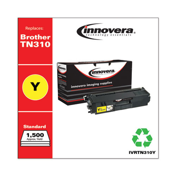 Remanufactured Yellow Toner Cartridge, Replacement For Brother Tn310y, 1,500 Page-yield