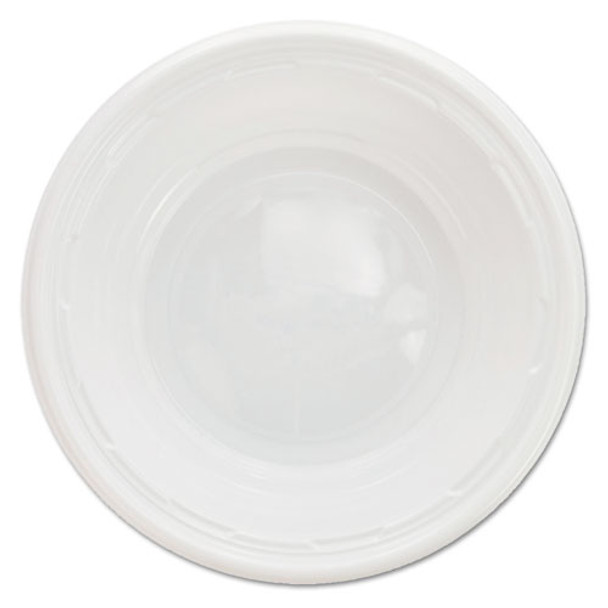 Famous Service Impact Plastic Dinnerware, Bowl, 5-6 Oz, White, 125/pack