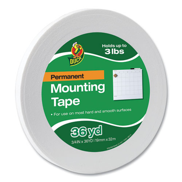 Permanent Foam Mounting Tape, 3/4" X 36yds