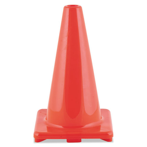 Hi-visibility Vinyl Cones, 18" Tall, Orange Hi-visibility Vinyl Cones, 18" Tall, Orange