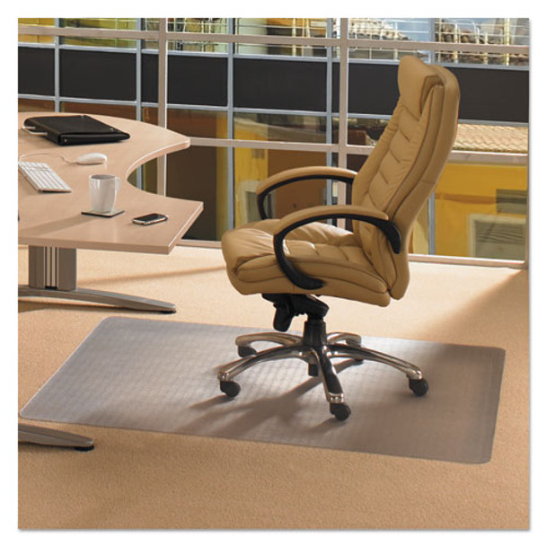 Cleartex Advantagemat Phthalate Free Pvc Chair Mat For Low Pile Carpet, 53 X 45, Clear