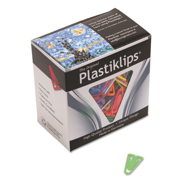 Plastiklips Paper Clips, Small (no. 1), Assorted Colors, 1,000/box