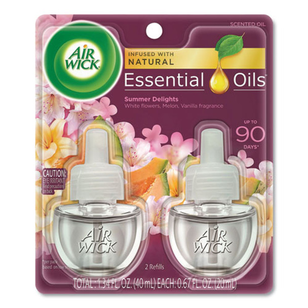 Life Scents Scented Oil Refills, Summer Delights, 0.67 Oz, 2/pack, 6 Packs/carton