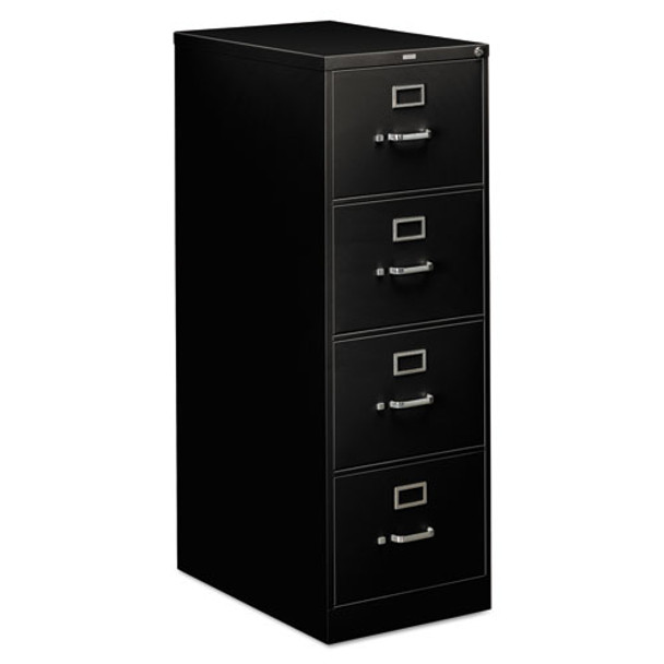 310 Series Four-drawer Full-suspension File, Legal, 18.25w X 26.5d X 52h, Black
