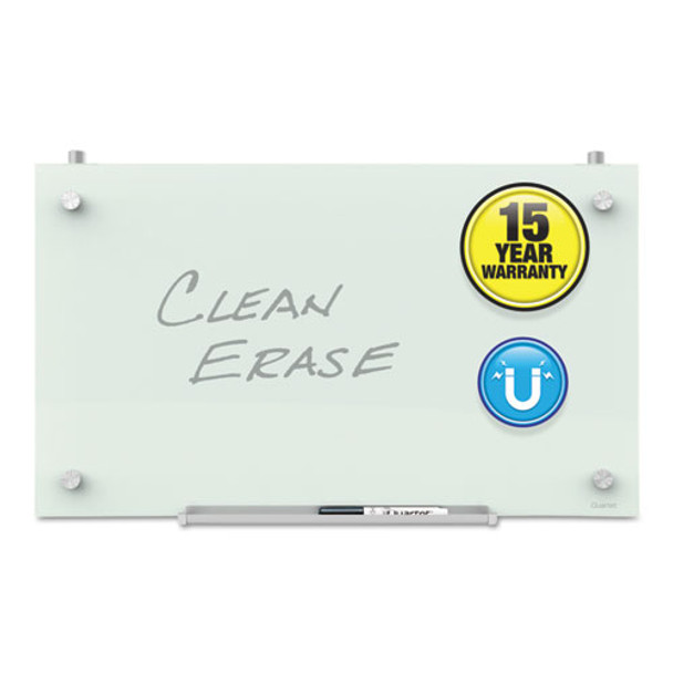 Infinity Magnetic Glass Dry Erase Cubicle Board, 18 X 30, White