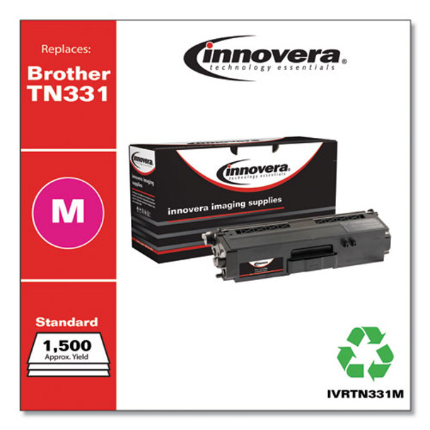 Remanufactured Magenta Toner Cartridge, Replacement For Brother Tn331m, 1,500 Page-yield