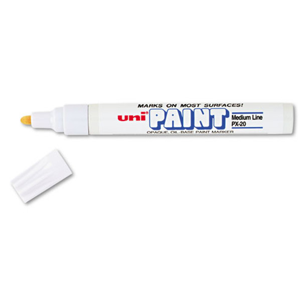 Permanent Marker, Medium Bullet Tip, White