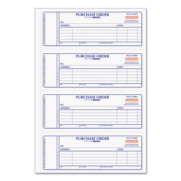 Purchase Order Book, 7 X 2 3/4, Two-part Carbonless, 400 Sets/book