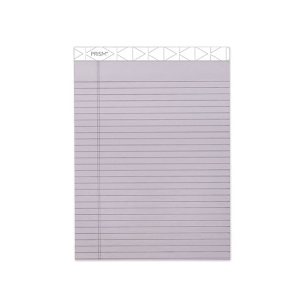 Prism + Colored Writing Pad, Wide/legal Rule, 8.5 X 11.75, Orchid, 50 Sheets, 12/pack